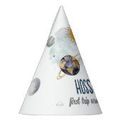 Weltraum Geburtstag Galaxy Sun Moon Sterne Planete Partyhütchen (Links)