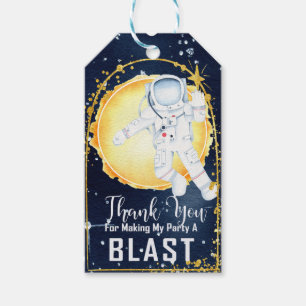 Weltraum Geburtstags-Tag-Bevorzugung-Tag, Astronau Geschenkanhänger