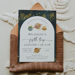 Weltraum-Geburtstagseinladung | Fünfte Reise zum G Einladung