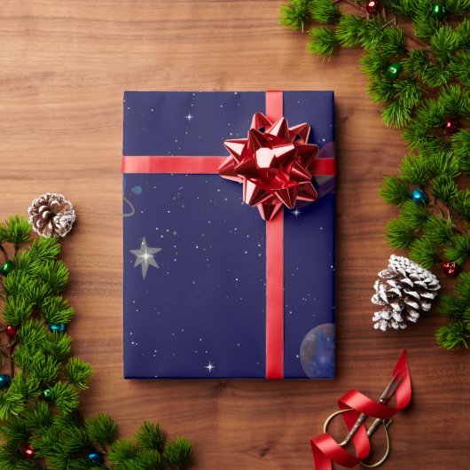 Weltraum-Geburtstagsgeschenkverpackung | Astronaut Geschenkpapier (Feiertagsgeschenk)