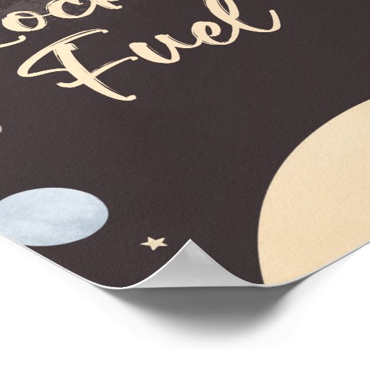 Weltraum-Geburtstagskraftzeichen Poster (Ecke)