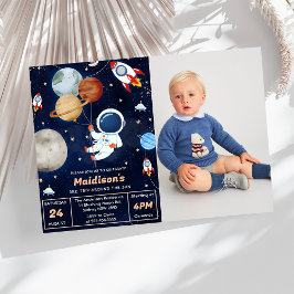 Weltraum Geburtstagsparty 3. Fahrt um die Sonne Einladung