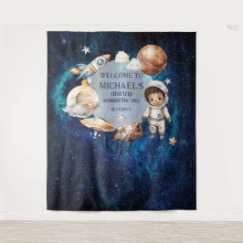 Weltraum Geburtstagsparty Erster Ausflug rund um d Wandteppich