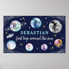 Weltraum Geburtstagsparty Erster Ausflug um die So Poster