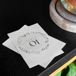 Weltraum Geburtstagsparty Tisch Flachkarte Einladung