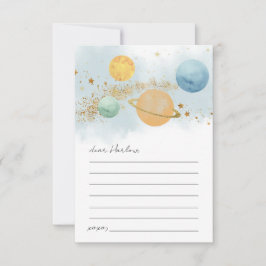 Weltraum Geburtstagszeit Kapselkarte Einladung
