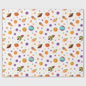 Weltraum Geschenkpapier (Flach)