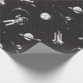 Weltraum Geschenkpapier (Ecke)