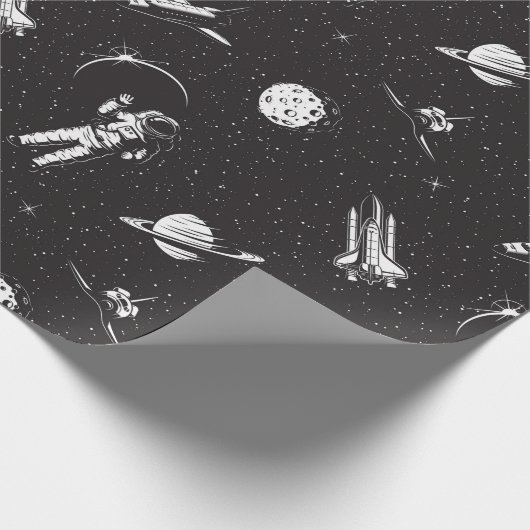 Weltraum Geschenkpapier (Ecke)