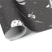 Weltraum Geschenkpapier (Rolleneckpunkt)