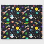 Weltraum Geschenkpapier (Flach)