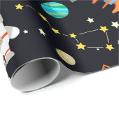 Weltraum Geschenkpapier (Rolleneckpunkt)