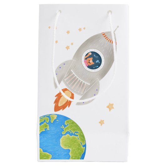 Weltraum-Geschenktasche Kleine Geschenktüte (Vorderseite)