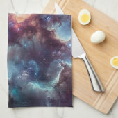 Weltraum Geschirrtuch (Viertel Falte)