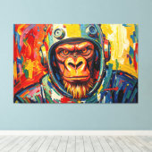 WELTRAUM GORILLA LEINWANDDRUCK (Insitu (Holzboden))