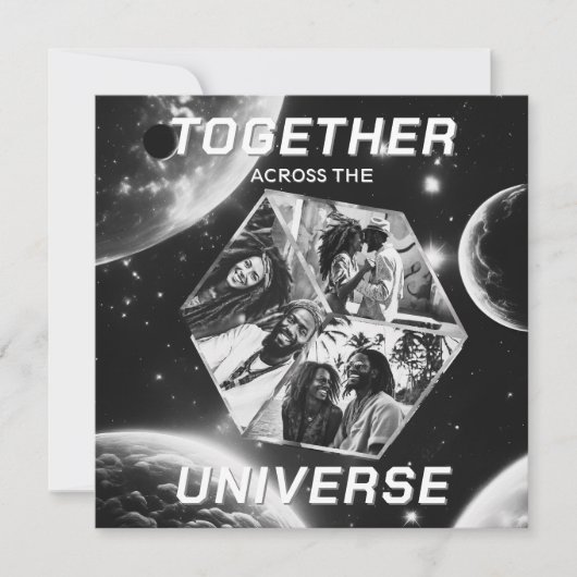 Weltraum Gruß Universum Erinnerungsfotos 3D Würfel (Vorderseite)