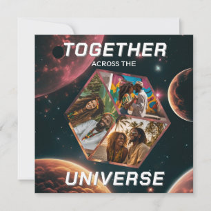 Weltraum Gruß Universum Erinnerungsfotos 3D Würfel