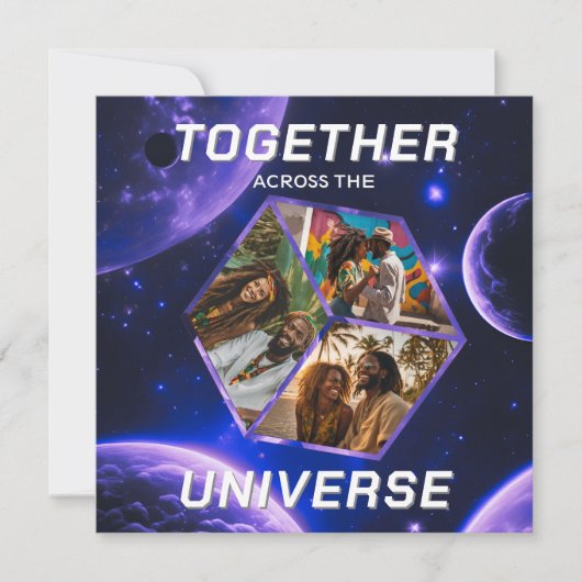 Weltraum Gruß Universum Erinnerungsfotos 3D Würfel (Vorderseite)