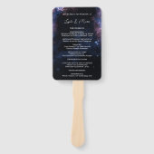 Weltraum Himmelfahrt Mystical Starry Night Wedding Fächer (Vorderseite)