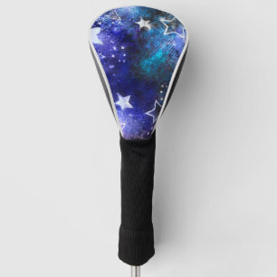 Weltraum Hintergrund mit Stars Golf Head Cover Headcover