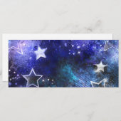 Weltraum-Hintergrund mit Sternen Ankündigung (Vorne/Hinten)