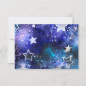 Weltraum-Hintergrund mit Sternen Ankündigung (Vorderseite)