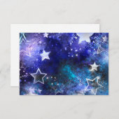 Weltraum-Hintergrund mit Sternen Ankündigung (Vorne/Hinten)