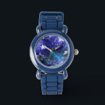 Weltraum-Hintergrund mit Sternen Armbanduhr<br><div class="desc">Leerzeichen mit Sternen</div>