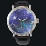 Weltraum-Hintergrund mit Sternen Armbanduhr<br><div class="desc">Leerzeichen mit Sternen</div>