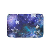 Weltraum-Hintergrund mit Sternen Badematte (Vorderseite)