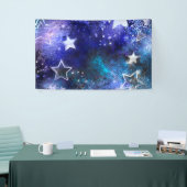 Weltraum-Hintergrund mit Sternen Banner (Messeveranstaltung)