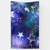 Weltraum-Hintergrund mit Sternen Banner (Vertikal)