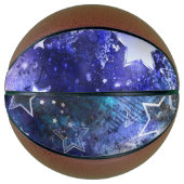 Weltraum-Hintergrund mit Sternen Basketball (Vorderseite)