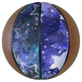 Weltraum-Hintergrund mit Sternen Basketball (Vertikal)