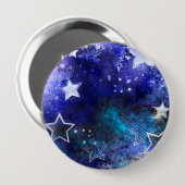 Weltraum-Hintergrund mit Sternen Button (Vorne & Hinten)