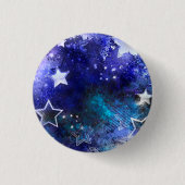 Weltraum-Hintergrund mit Sternen Button (Vorderseite)
