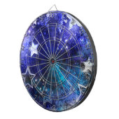 Weltraum-Hintergrund mit Sternen Dartscheibe (Vorderseite rechts)
