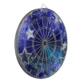 Weltraum-Hintergrund mit Sternen Dartscheibe (Vorderseite Links)