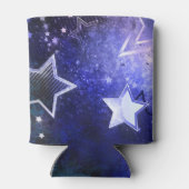 Weltraum-Hintergrund mit Sternen Dosenkühler (Rückseite)