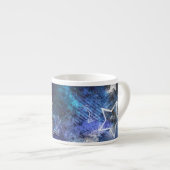 Weltraum-Hintergrund mit Sternen Espressotasse (Vorderseite Rechts)
