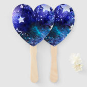 Weltraum-Hintergrund mit Sternen Fächer (Vorne und Hinten)