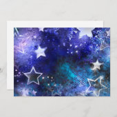 Weltraum-Hintergrund mit Sternen Feiertagskarte (Vorne/Hinten)
