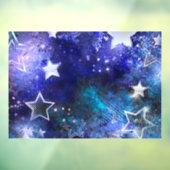 Weltraum-Hintergrund mit Sternen Fensteraufkleber (Blatt 3)