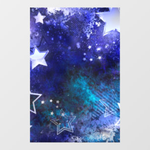 Weltraum-Hintergrund mit Sternen Fensteraufkleber