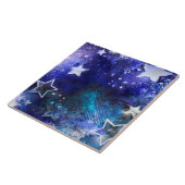 Weltraum-Hintergrund mit Sternen Fliese (Seite)