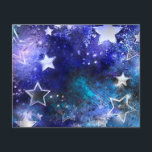 Weltraum-Hintergrund mit Sternen Flyer<br><div class="desc">Leerzeichen mit Sternen</div>