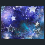 Weltraum-Hintergrund mit Sternen Flyer<br><div class="desc">Leerzeichen mit Sternen</div>