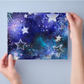 Weltraum-Hintergrund mit Sternen Flyer (Hand)