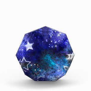 Weltraum-Hintergrund mit Sternen Fotoblock