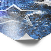 Weltraum-Hintergrund mit Sternen Fotodruck (Ecke)
